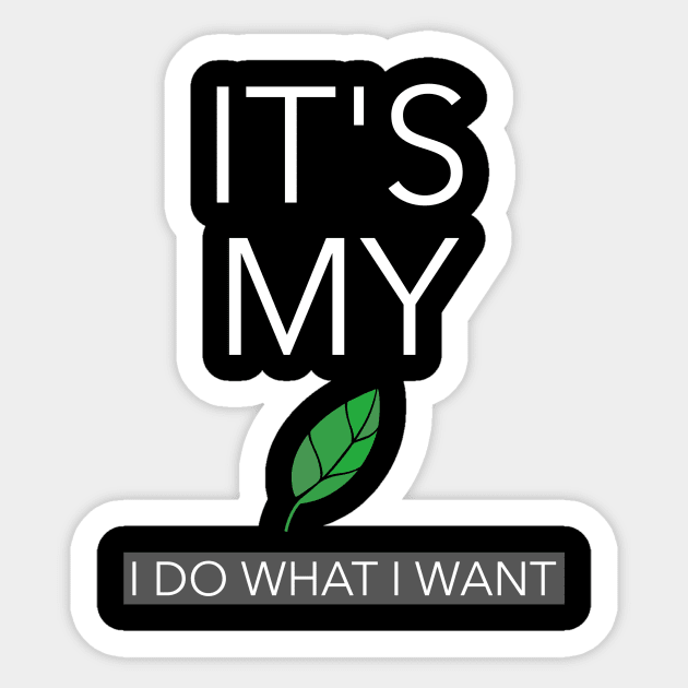 Leaf Gardening Funny Plant Lover Sticker by OldCamp